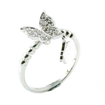 China Wholesale Imitation Brautschmucksachen als Hochzeits-Liebes-Geschenk 925 Sterlingsilber-Schmucksache-Art- und Weisefinger-Ring (R10360)